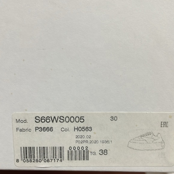 MAISON MARGIELA MM6 multi glitter platform sneakers IT38 US8 - Picture 11 of 11